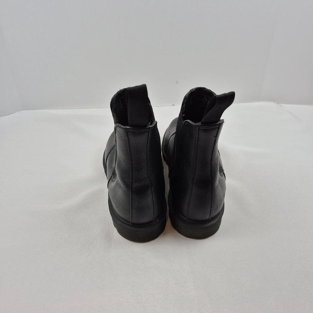 Dr. Martens 2976 Black Leather Chelsea Boots Womens 10 Mens 9 Lug Sole GV02R‎